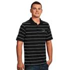 Men's San Jose Sharks Deluxe Striped Desert Dry Xtra-lite Performance Polo, Size: Xl, Black