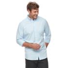 Big & Tall Sonoma Goods For Life&trade; Flexwear Modern-fit Poplin Button-down Shirt, Men's, Size: 2xb, Light Blue