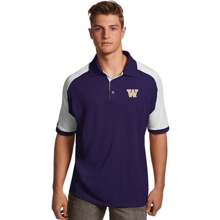 Men's Antigua Washington Huskies Century Polo, Size: Xl, Drk Purple