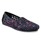 Skechers Bobs Luxe Fresh Cut Women's Slip-on Flats, Girl's, Size: 5, Black