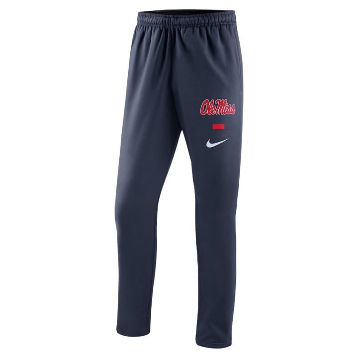 Men's Nike Ole Miss Rebels Therma-fit Pants, Size: Medium, Blue (navy)