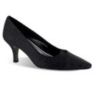 Easy Street Chiffon Women's Dress Heels, Size: 8 Wide, Black