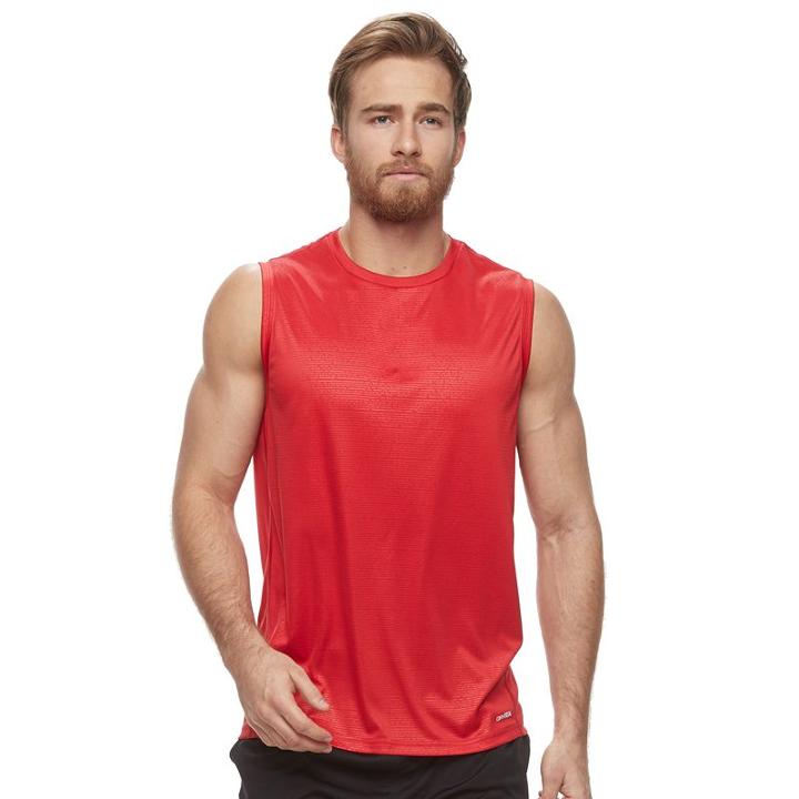 Men's Tek Gear&reg; Core Performance Muscle Tee, Size: Large, Med Red