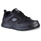 Skechers Relaxed Fit Flex Advantage Men's Slip-resistant Work Shoes, Size: 10, Grey (charcoal)