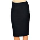Women's Harve Benard Pencil Skirt, Size: 12, Dark Blue