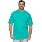 Big & Tall Champion Solid Pocket Tee, Men's, Size: L Tall, Green