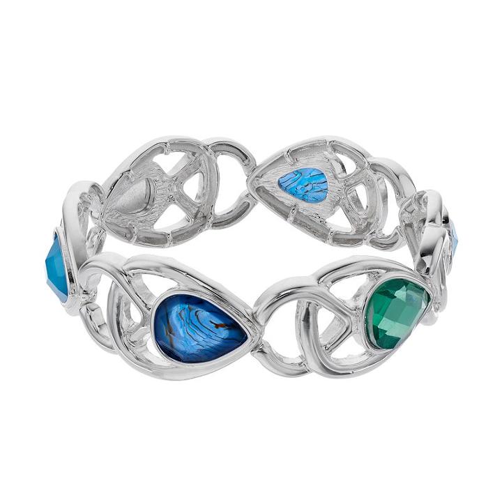 Napier Openwork Teardrop Stretch Bracelet, Women's, Blue Other