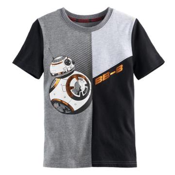 Boys 4-7x Star Wars A Collection For Kohl's Foiled Bb-8 Tee, Size: 4, Grey Other