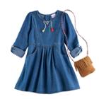 Girls 4-6x Nannette Denim Dress, Size: 5, Blue