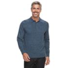 Men's Croft & Barrow&reg; Fine-gauge Polo Sweater, Size: Medium, Lt Brown