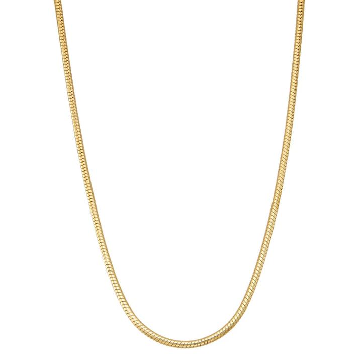 Men's 14k Gold Over Silver Snake Chain Necklace, Size: 22, Yellow