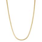 Men's 14k Gold Over Silver Snake Chain Necklace, Size: 22, Yellow