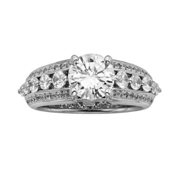 Round-cut Igl Certified Diamond Engagement Ring In 14k White Gold (2 1/2 Ct. T.w.), Women's, Size: 9