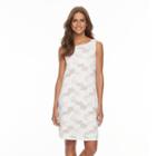 Women's Tiana B Contrast Lace Shift Dress, Size: 6, Light Pink