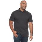 Big & Tall Apt. 9&reg; Core Interlock Heather Polo Shirt, Men's, Size: 3xb, Dark Grey