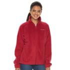 Women's Columbia Three Lakes Fleece Jacket, Size: Medium, Brt Red