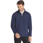 Big & Tall Van Heusen Classic-fit Sweater Fleece Quarter-zip Pullover, Men's, Size: Xxl Tall, Blue Other