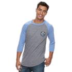 Men's Vans Off The Wall Raglan Tee, Size: Xl, Med Grey