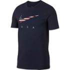 Men's Nike Dri-fit Americana Flag Tee, Size: Small, Blue (navy)