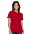 Petite Croft & Barrow&reg; Classic Solid Polo, Women's, Size: L Petite, Med Red