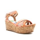 Qupid Bite Women's Platform Sandals, Girl's, Size: 7.5, Lt Orange