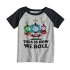 Toddler Boy Jumping Beans&reg; Thomas & Friends This Is How We Roll Percy, Thomas & James Raglan Tee, Size: 5t, Med Grey