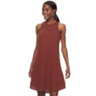 Women's Apt. 9&reg; High Neck Shift Dress, Size: Xs, Dark Red