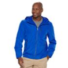 Men's F.o.g. By London Fog Hooded Hipster Jacket, Size: Large, Brt Blue