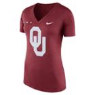 Women's Nike Oklahoma Sooners Striped Bar Tee, Size: Small, Red