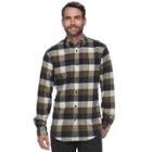 Big & Tall Croft & Barrow&reg; True Comfort Plaid Classic-fit Flannel Button-down Shirt, Men's, Size: Xl, Green