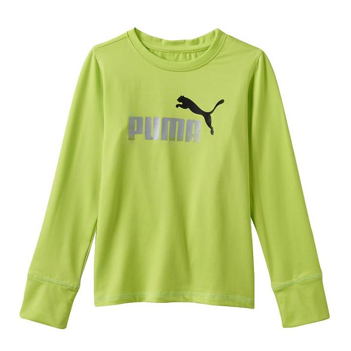 Girls 4-6x Puma Performance Top, Girl's, Size: 4, Med Green