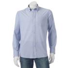 Big & Tall Sonoma Goods For Life&trade; Classic-fit Print Poplin Button-down Shirt, Men's, Size: 4xb, Blue (navy)