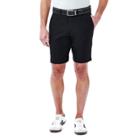 Men's Haggar In Motion Melange Flat-front Shorts, Size: 36, Black