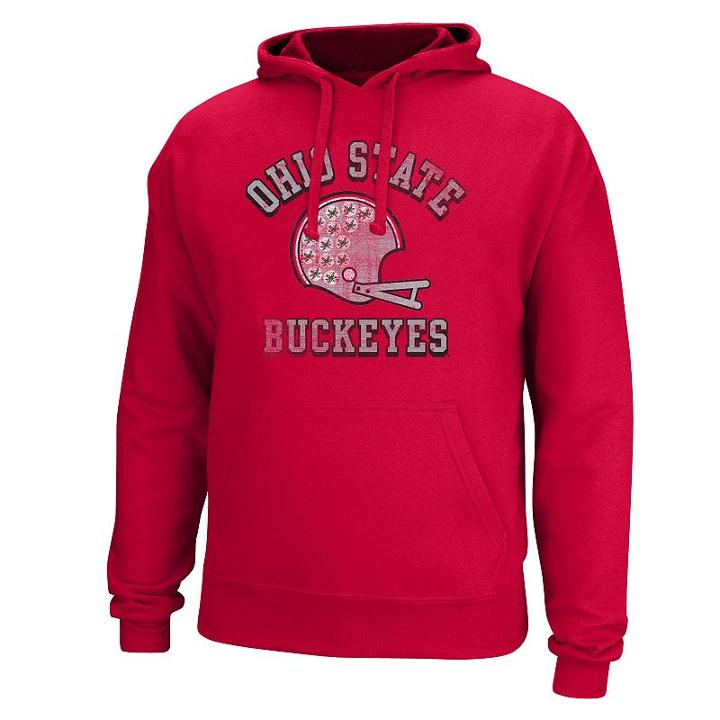 Men's Ohio State Buckeyes Helmet Hoodie, Size: Medium, Brt Red