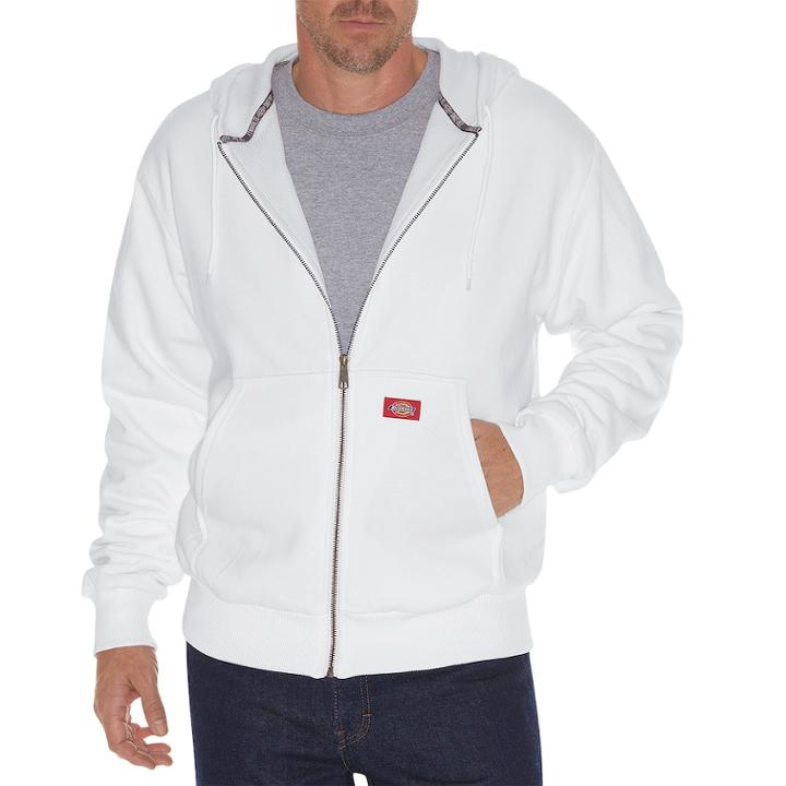 Men's Dickies Thermal Lined Fleece Hoodie, Size: Xxl, White