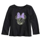 Disney's Minnie Mouse Toddler Girl Glow In The Dark Halloween Spider Web Graphic Tee By Jumping Beans&reg;, Size: 3t, White