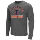 Men's Campus Heritage Illinois Fighting Illini Wordmark Long-sleeve Tee, Size: Large, Oxford
