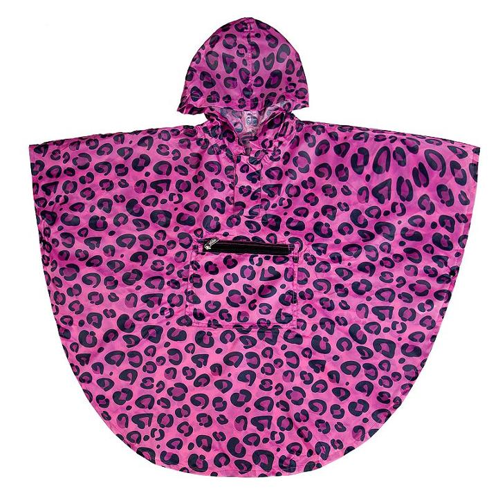 Wildkin Leopard Poncho - Kids 4-7, Girl's, Size: S(4-7), Pink