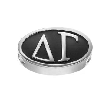 Logoart Delta Gamma Sterling Silver Oval Bead, Women's, Grey