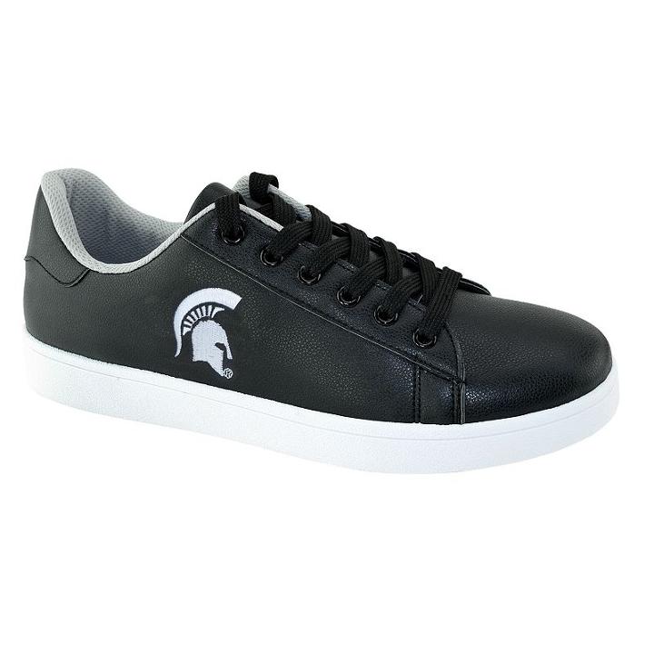 Men's Michigan State Spartans Oxford Tennis Shoes, Size: 9, Black