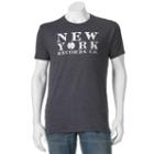 Men's Sonoma Goods For Life&trade; New York Records Co. Tee, Size: Xxl, Dark Grey