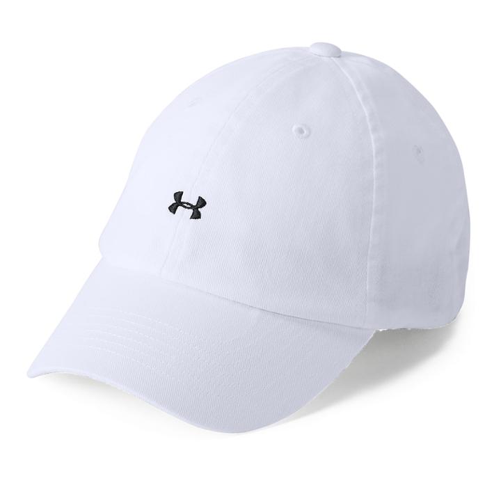 Under Armour Logo Relaxed Baseball Cap, Women's, White