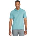 Men's Van Heusen Slim-fit Flex Windowpane Performance Polo, Size: Large, Turquoise/blue (turq/aqua)