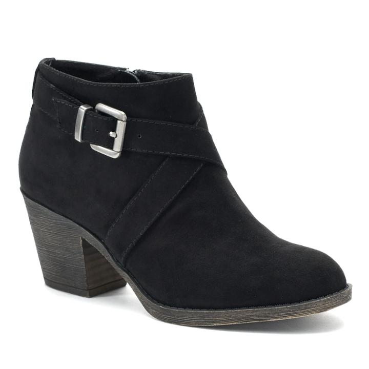Unleashed By Rocket Dog Sanz Women's Ankle Boots, Size: Medium (7), Black