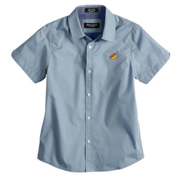Boys 8-20 Eighty Eight Button-down Woven Shirt, Size: Large, Blue