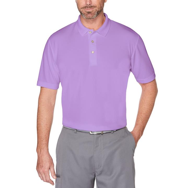 Men's Grand Slam Off Course Textured Golf Polo, Size: Xxl, Purple