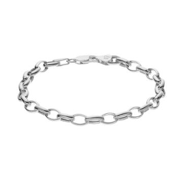 Silver Classics Sterling Silver Rolo Chain Bracelet, Women's, Size: 7.5