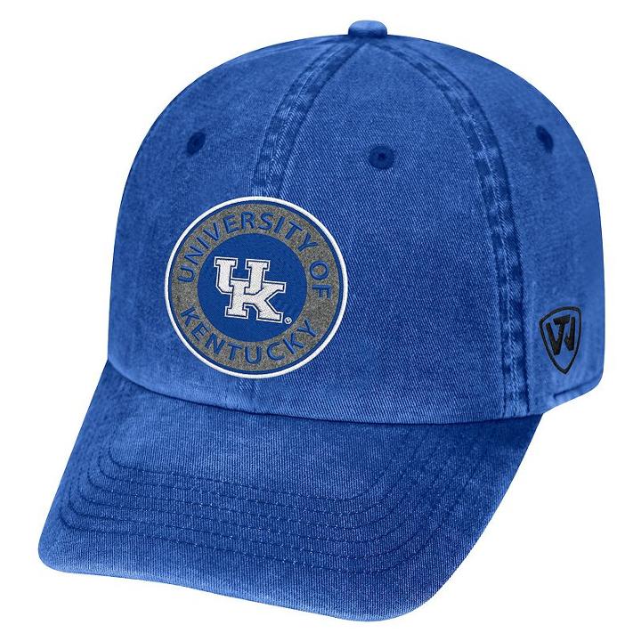 Adult Kentucky Wildcats Fun Park Vintage Adjustable Cap, Men's, Med Blue