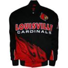 Men's Franchise Club Louisville Cardinals Hot Route Twill Jacket, Size: Large, Red