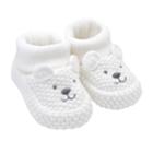 Baby Carter's Polar Bear Crochet Booties, Infant Unisex, Size: Newborn, Ivory
